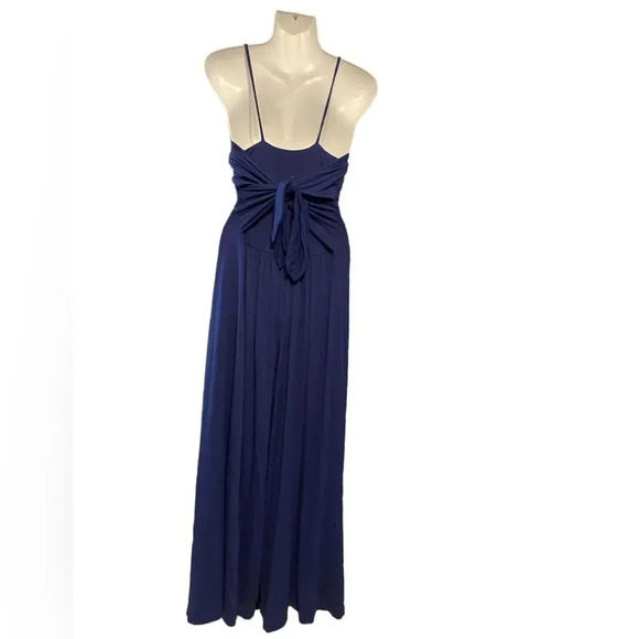 Susana Monaco Blue Jersey Jumpsuit - Picture 2 of 8